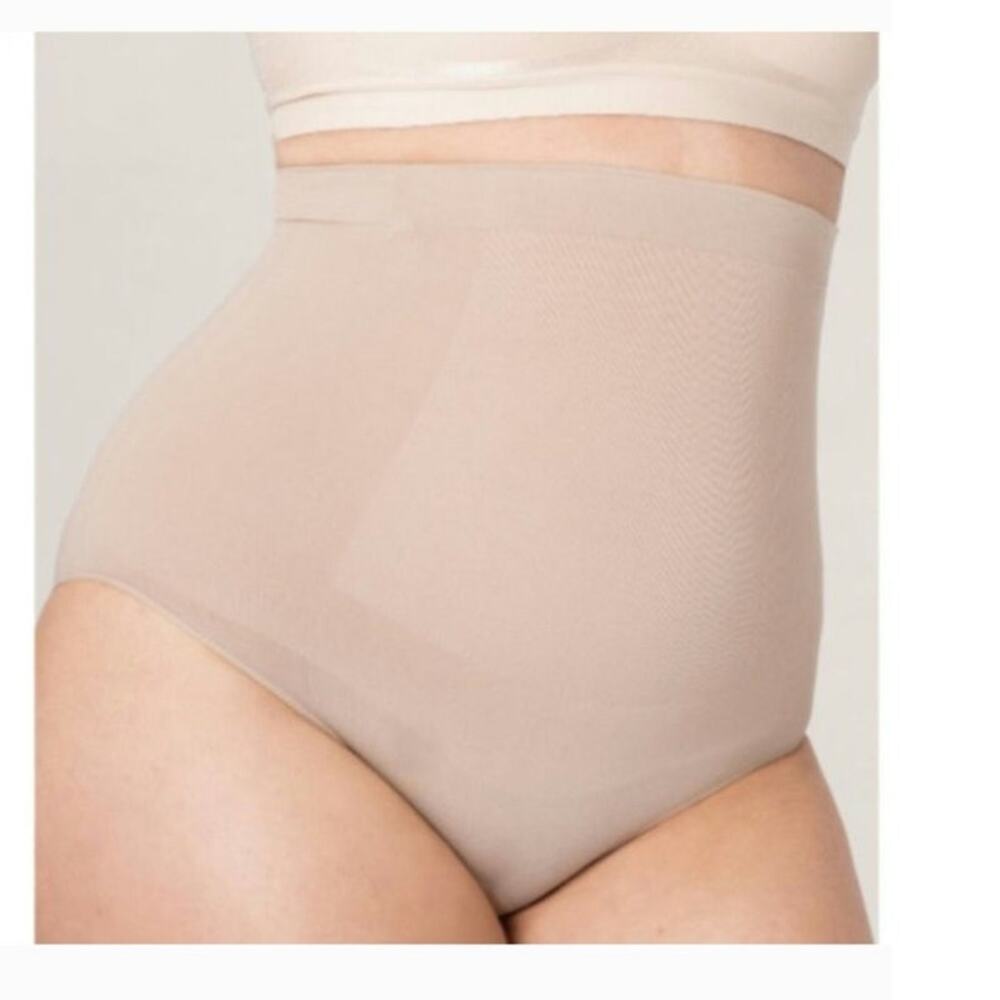 Shapermint Essentials High Waisted Shaper Panty M/L Nude Seamless Tummy Control